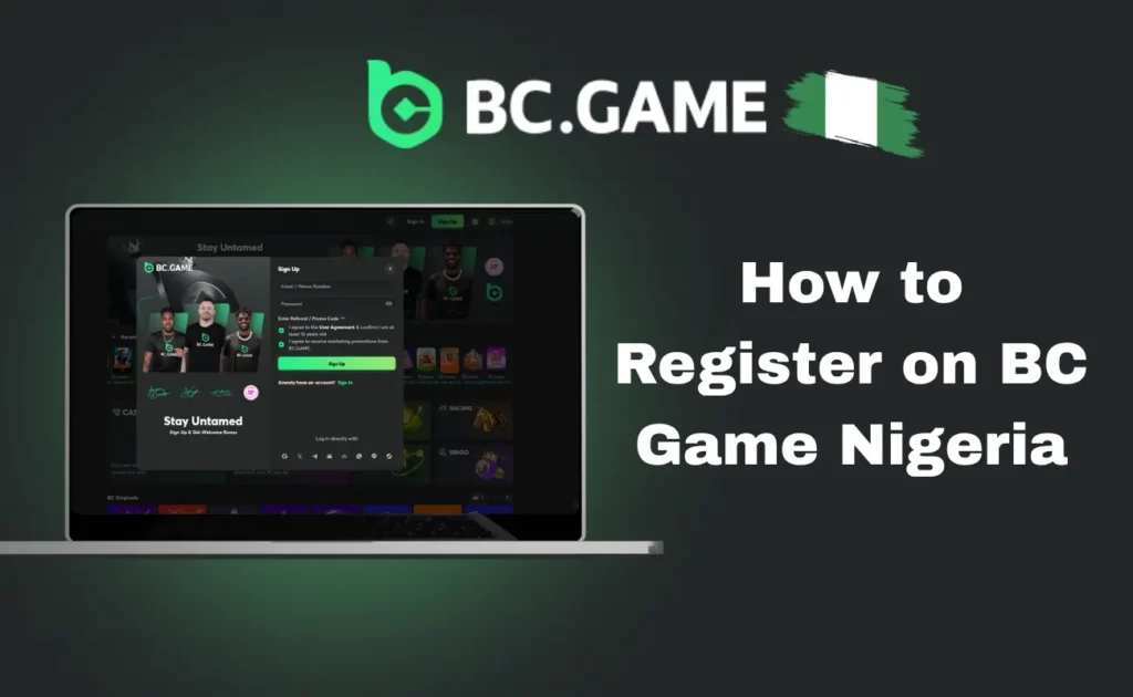 How to Register on BC Game Nigeria