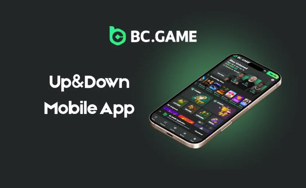 Up&Down Mobile App on BC.Game NG